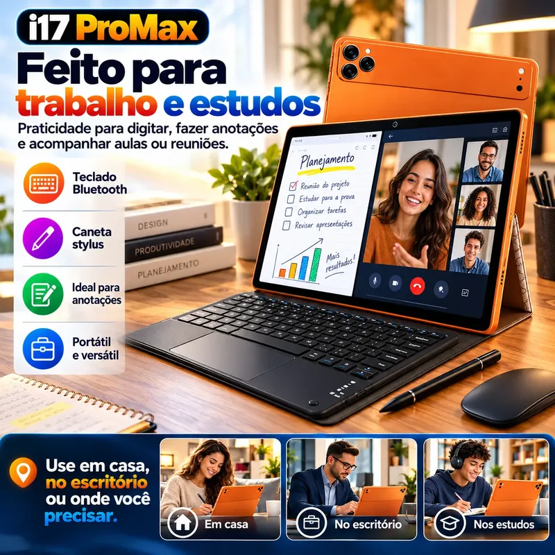 Descrição 5 — Tablet i17 ProMax + BRINDE