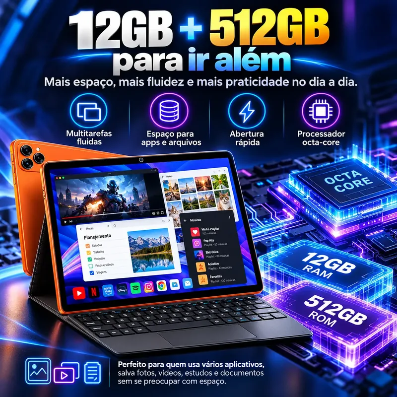Descrição 4 — Tablet i17 ProMax + BRINDE